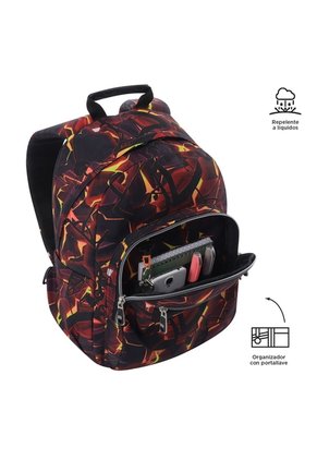 Morral Juvenil Porta PC 13" Gommas Rojo