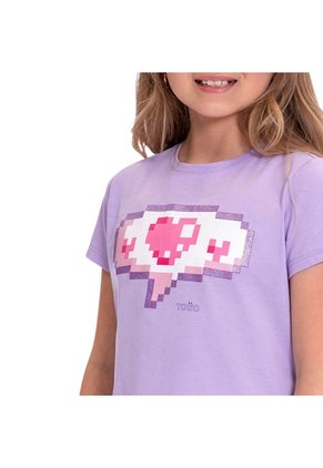 Camiseta Para Niña Proyect Color Morada