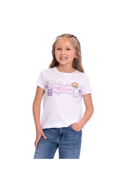 Camiseta Para Niña Proyect Color Blanca