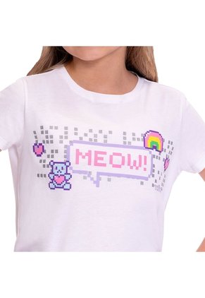 Camiseta Para Niña Proyect Color Blanca