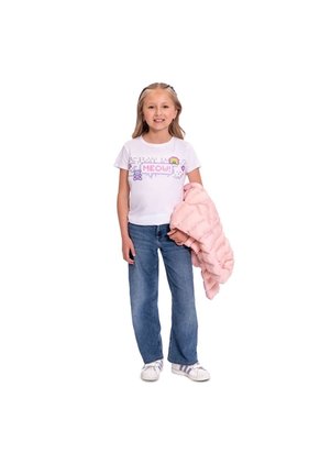 Camiseta Para Niña Proyect Color Blanca