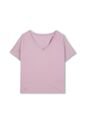 Camisa Para Mujer Unicolor Viny Manga Corta Rosada de Totto