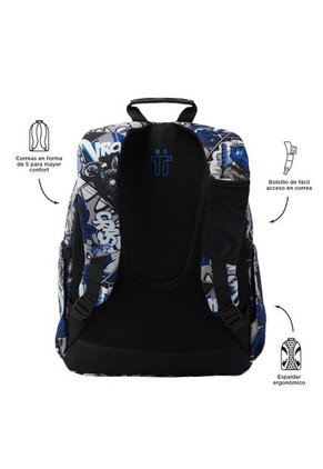 Morral Juvenil Porta PC 14" Acuarela Gris