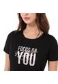Camiseta Estampada Para Mujer Prime Negra de Totto