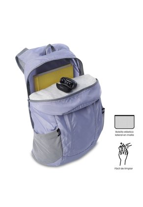 Morral De Viaje Plegable Troker 15 Mediano Morado