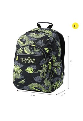 Morral Juvenil Porta PC 14" Acuarela Negro