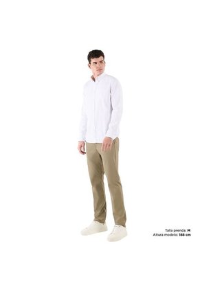 Camisa Para Hombre Ml Porter Solid Blanca
