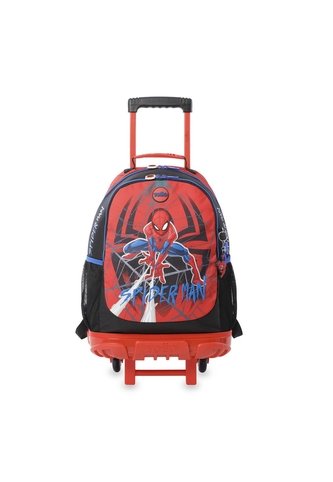 Maleta Para Niño Con Ruedas Spiderman Urban Grande Rojo Totto