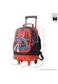 Maleta Para Niño Con Ruedas Spiderman Urban Mediano Rojo de Totto