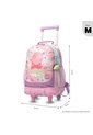 Morral Escolar Con Ruedas Para Niña Lotso Gummy Mediano Rosado de Totto