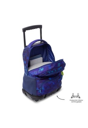 Maleta Para Niño Con Ruedas Skl Grande Azul