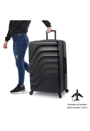 Maleta De Viaje Grande 23 Kilos 360 Bazy Negra