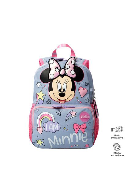 Morral Para Niña Minnie Pequeño Gris