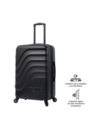 Maleta De Viaje Mediana 360 Bazy Negra