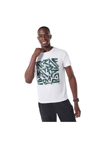 Camiseta Estampada Para Hombre Atena Blanca Totto