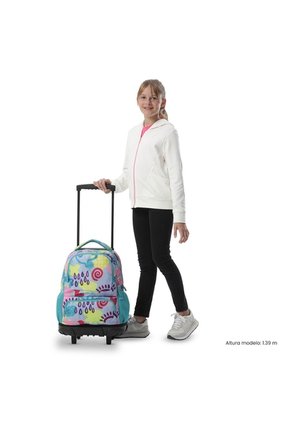 Maleta Para Niña Con Ruedas Skl Grande Morado