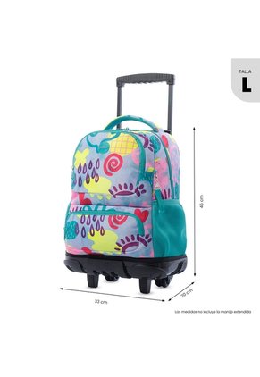 Maleta Para Niña Con Ruedas Skl Grande Morado