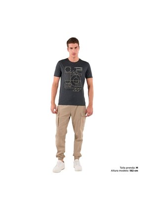 Camiseta Para Hombre Mozartpro Gris