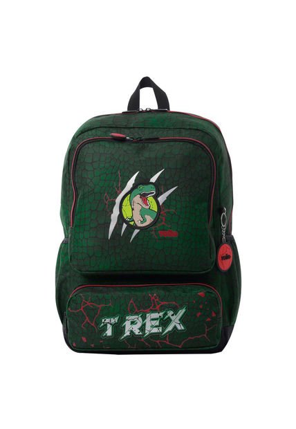 Morral Para Niño Rex Dino Grande Verde