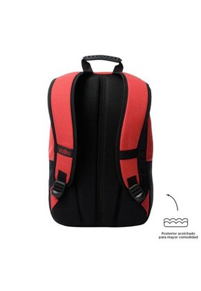 Morral Ejecutivo Porta PC 14" Pardillo 2.0 Rojo Expandible