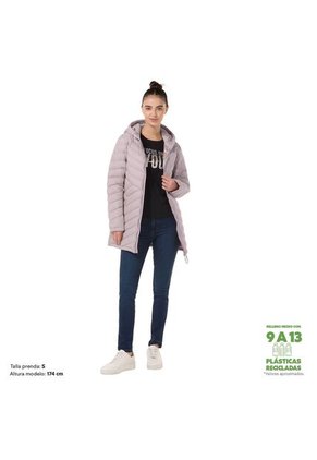 Chaqueta Acolchada Para Mujer Sophora Con Strap Morada