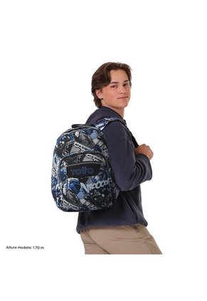 Morral Juvenil Porta PC 13" Gommas Gris