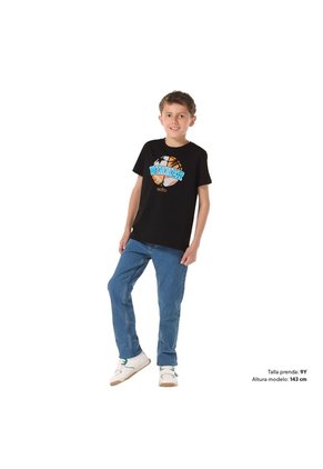Camiseta Para Niño Proyecty Negra