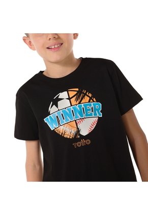 Camiseta Para Niño Proyecty Negra