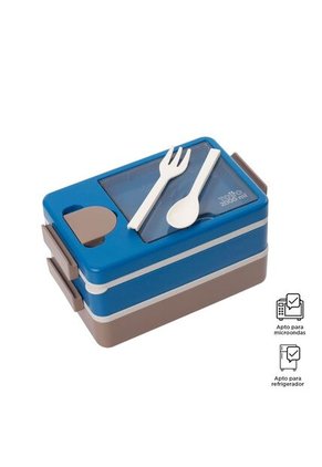 Portacomidas Keiko Azul/Café