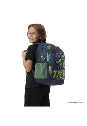 Morral Para Niño Digisaurio Grande Color Azul
