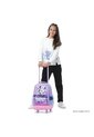 Morral Con Ruedas Niña Minnie Mediana Morada Con Corazones de Totto