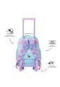 Morral Con Ruedas Niña Minnie Mediana Morada Con Corazones de Totto