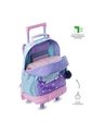Morral Con Ruedas Niña Minnie Mediana Morada Con Corazones de Totto