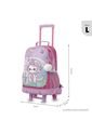 Maleta Para Niña Con Ruedas Magic Spark Grande Rosado de Totto