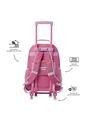 Maleta Para Niña Con Ruedas Magic Spark Grande Rosado de Totto