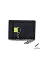 Billetera Para Hombre Contrast Chain Con RFID Blocker Negra de Totto
