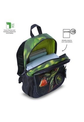 Morral Para Niño Explorer Ship Mediano Verde