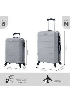 Combo De Viaje Maletas Rayatta Cabina + Mediana + Tula