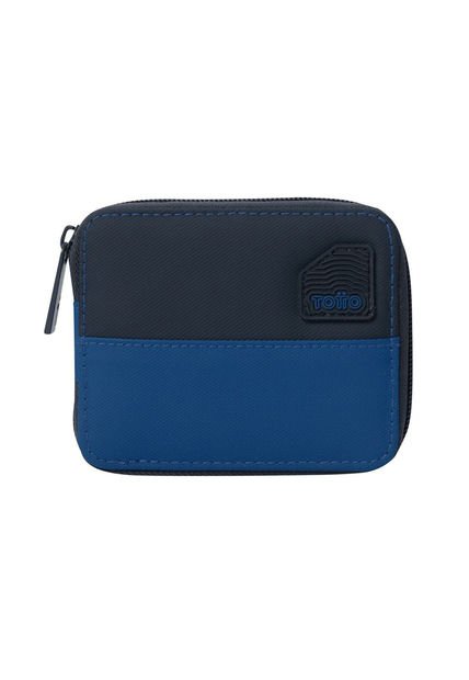 Billetera Contrast Mad Con RFID Blocker Azul