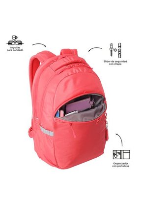 Morral Universitario Porta PC 15.4" Indo Rojo Mujer