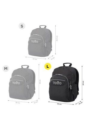 Morral Juvenil Porta PC 14" Acuarela Negro
