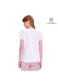 Camiseta Estampada Para Mujer Prime Manga Corta Blanca de Totto