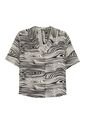 Camisa Manga Corta Brezo Para Mujer Blanca de Totto
