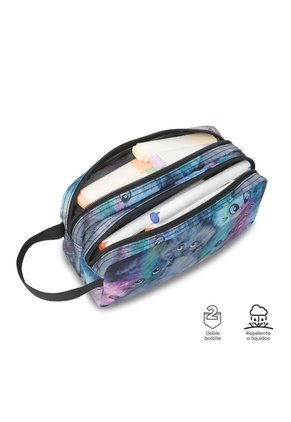 Cartuchera Multiuso Sheyma Print Grande Gris