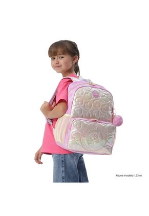 Morral Para Niña Unicorn Kisses Mediano Color Amarillo
