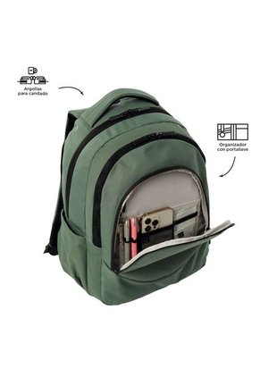 Morral Universitario Porta PC 15.4" Luciano 2.0 Verde Hombre