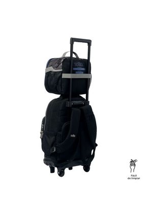 Lonchera Térmica Para Niño Helmet Racer Grande Negra