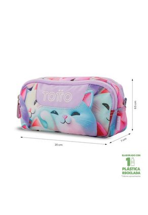 Cartuchera Escolar Pequeña Para Mujer Sobre Blanca