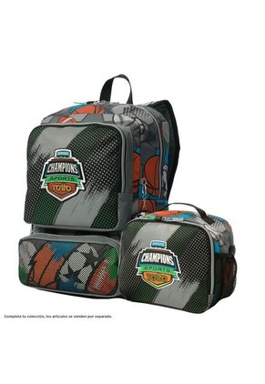 Lonchera Térmica Para Niño Multisport Grande Gris