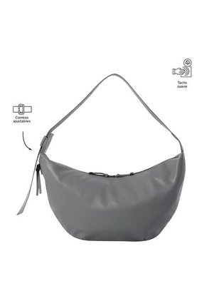 Bolso Para Mujer Toscana Crossbody Mediano Gris